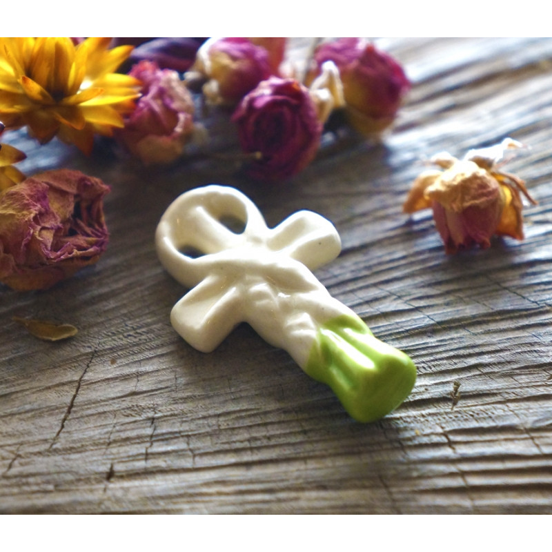 Аромакулон Ключ життя великий Білий + салатовий