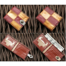 Гаманець шкіряний Клітка