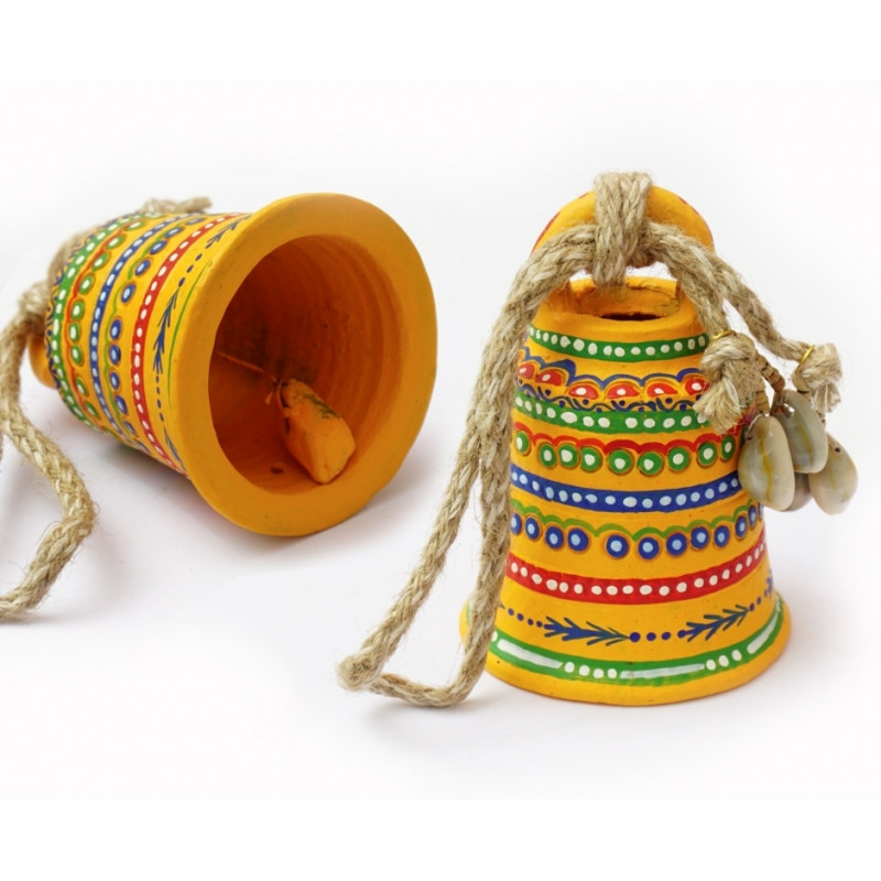 Дзвіночок теракотовий жовтий KB-17D