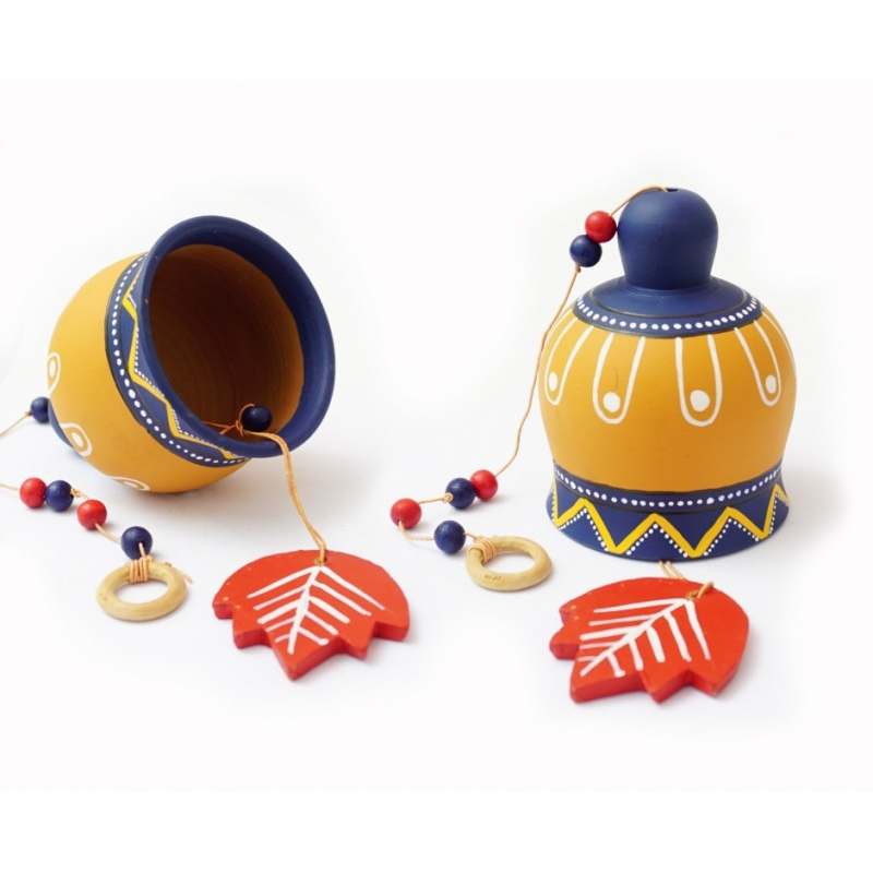 Дзвіночок теракотовий синій KB-42B