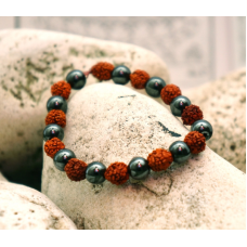 Браслет Рудракша + Магніт 7 мм.