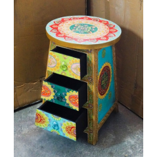 Тумбочка - табурет із дерева манго Арт.2142 №2