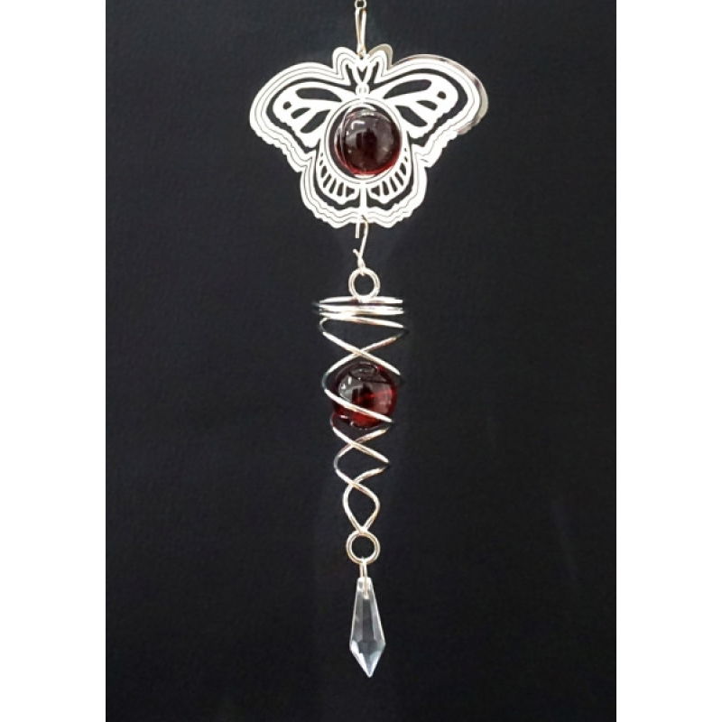 3D Мобіль Метелик + Червоні кулі, підвіска може обертатися