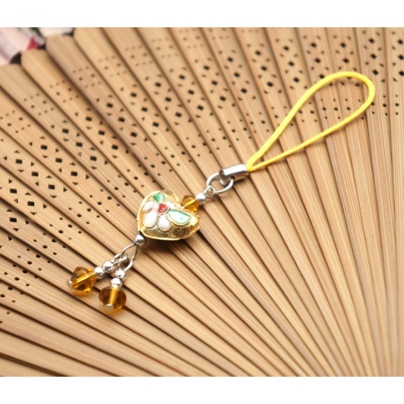 Брелок металевий Серце 10 штук