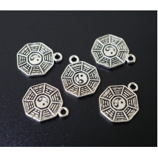 Амулет у гаманець Багуа під срібло 10 штук