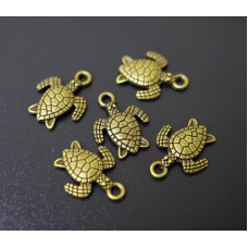 Амулет у гаманець Водяна Черепаха під бронзу 10 штук