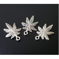 Амулет у гаманець Канабіс під срібло 10 штук