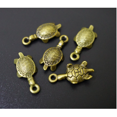 Амулет у гаманець Черепаха під бронзу 10 штук