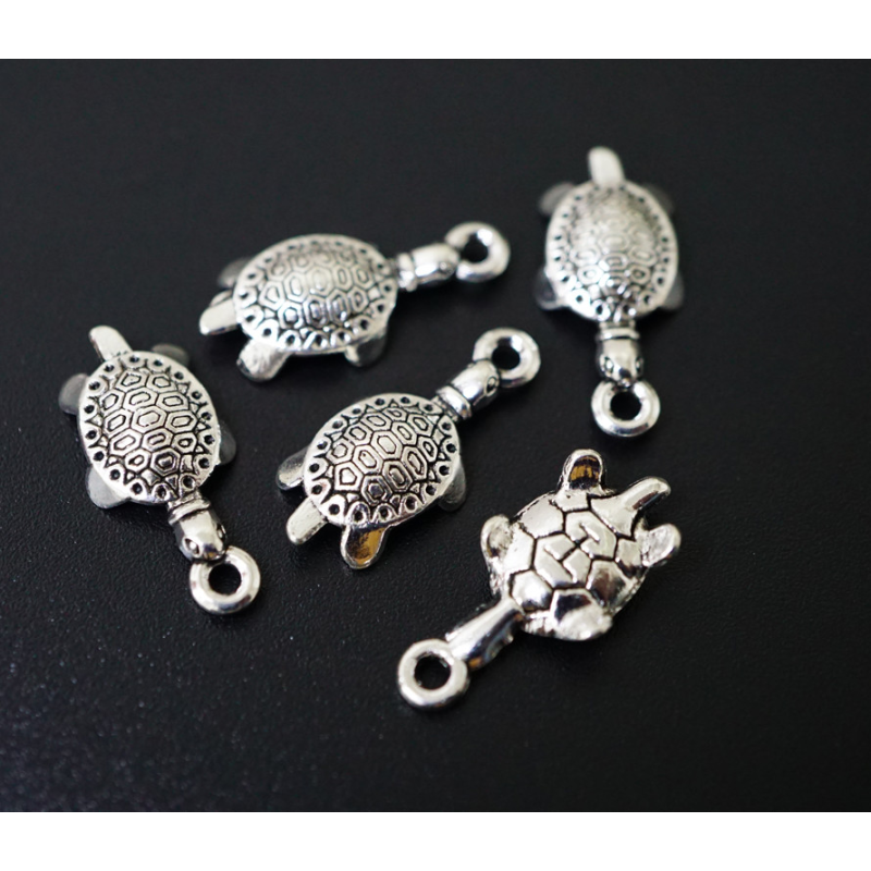 Амулет у гаманець Черепаха під срібло 10 штук