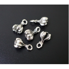 Амулет у гаманець Часник під срібло 10 штук