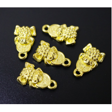 Амулет в гаманець Жаба багатства під золото 10 штук