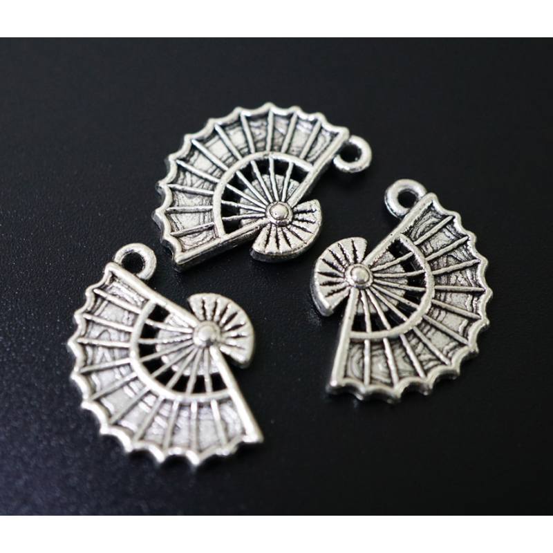 Амулет в гаманець Віяло під срібло 10 штук