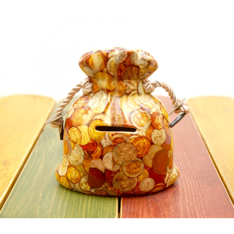 Мішок - скарбничка керамічна №3
