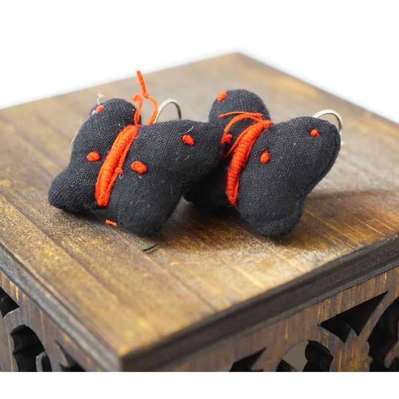 Сережки ганчір“яні Метелики чорні