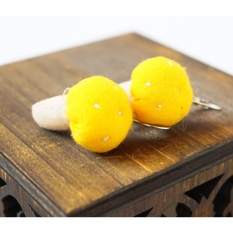 Сережки ганчір“яні Гриби жовті