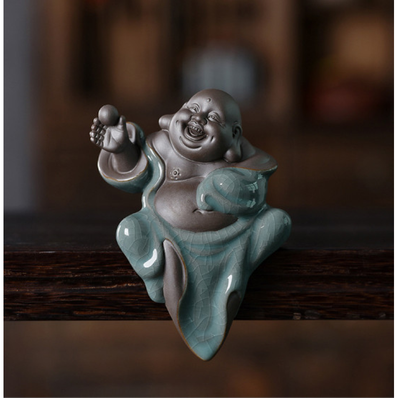 Статуетка Хотей з перлиною на краю Статуетка Хотей з перлиною на краю