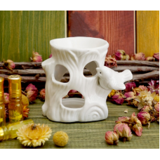 Аромалампа керамічна Пташка на дереві