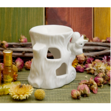 Аромалампа керамічна Білка на дереві