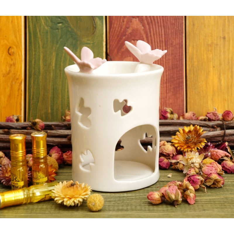 Аромалампа керамічна Двоє метеликів на краю №B