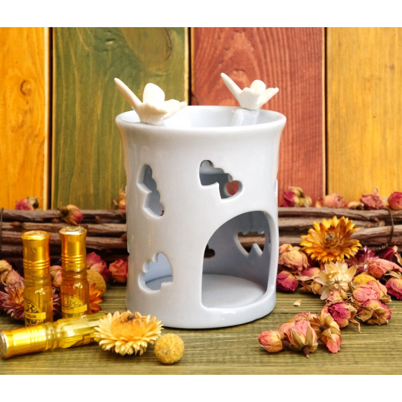 Аромалампа керамічна Двоє метеликів на краю №D