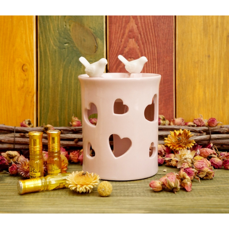 Аромалампа керамічна Дві пташки на краю №B