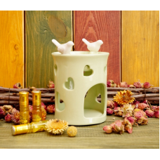 Аромалампа керамічна Дві пташки на краю №D