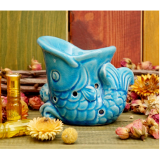 Аромалампа керамічна Рибка Індіго