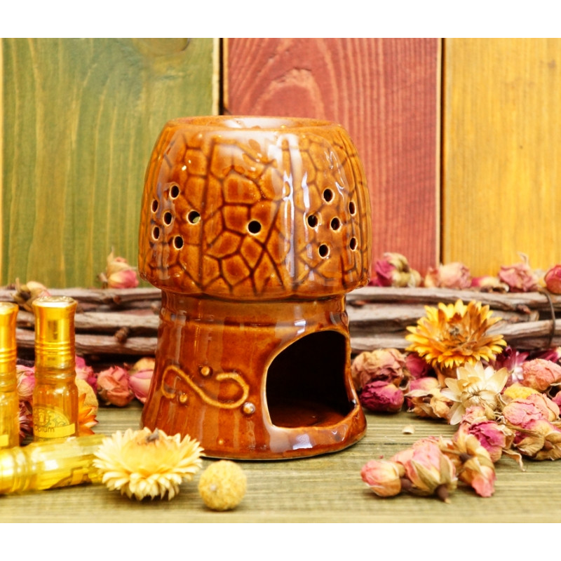 Аромалампа керамічна Гриб Коричнева Аромалампа керамічна Гриб Коричнева