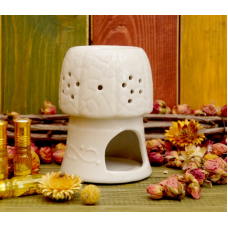 Аромалампа керамічна Гриб Біла