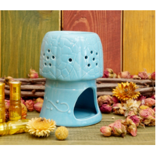 Аромалампа керамічна Гриб Блакитна