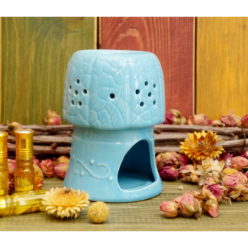 Аромалампа керамічна Гриб Блакитна Аромалампа керамічна Гриб Блакитна