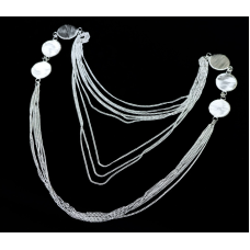 Намисто ланцюжок + плетений дріт Коло