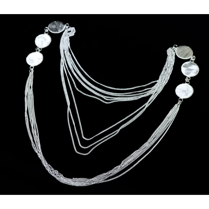 Намисто ланцюжок + плетений дріт Коло