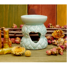 Аромалампа керамічна Плетінка Блакитна