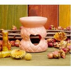 Аромалампа керамічна Плетінка Рожева