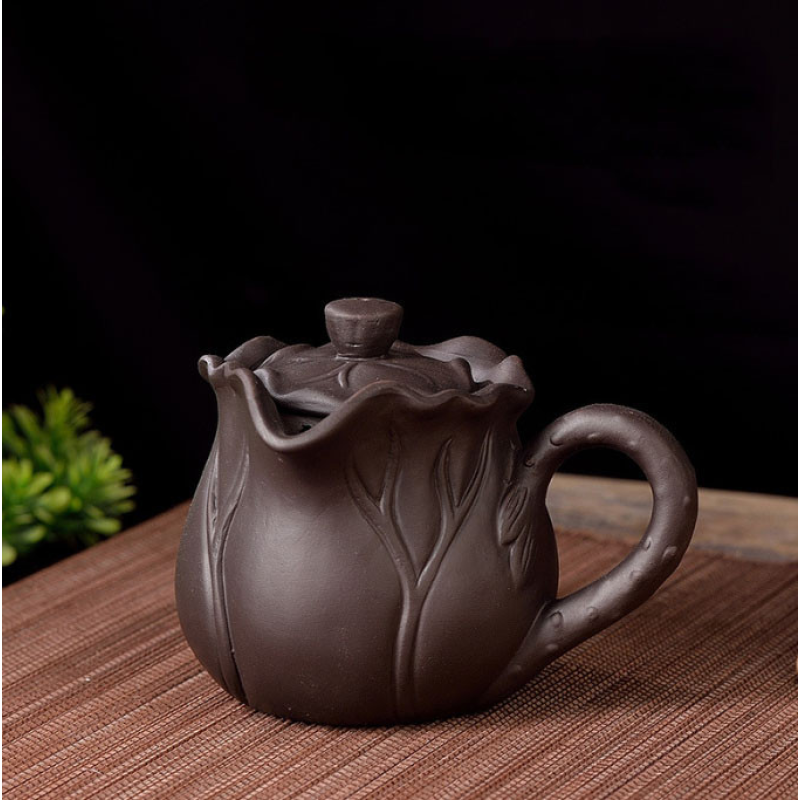 Чахай з кришкою Бутон лотоса чорний 180мл.