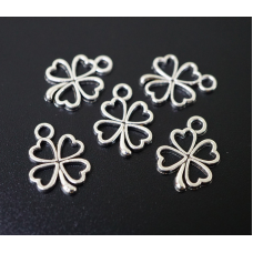 Амулет в гаманець Конюшина під срібло 10 штук