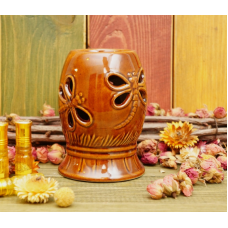 Аромалампа керамічна Стрекози Коричнева