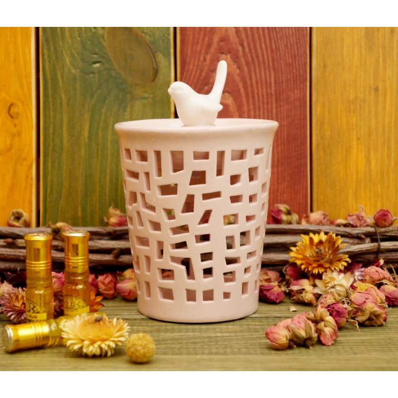 Аромалампа керамічна Пташка + квадрати №B Аромалампа керамічна Пташка + квадрати №B