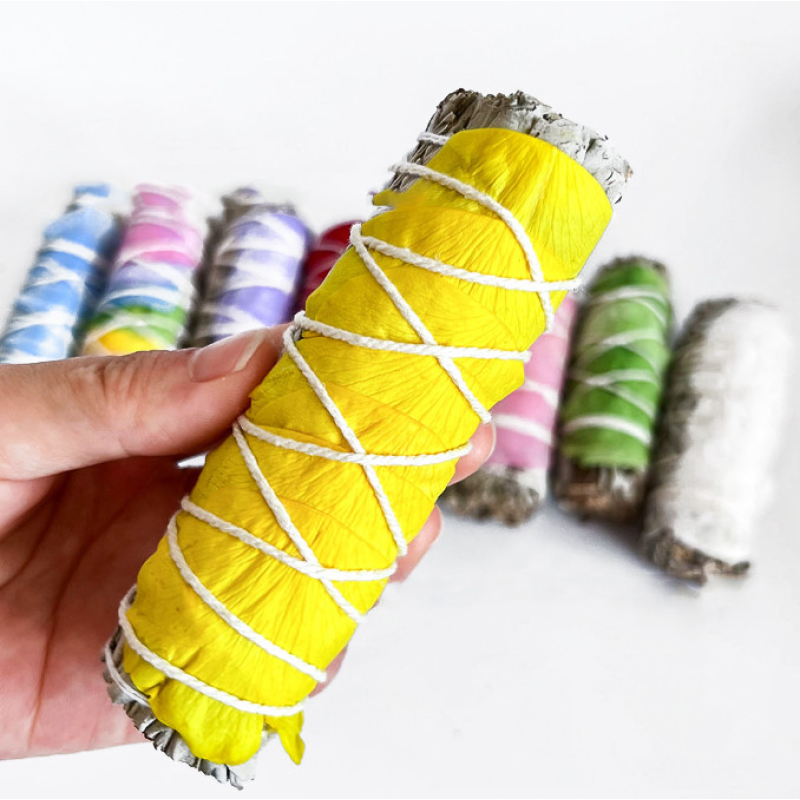 Біла шавлія для обкурювання + жовті пелюстки троянд