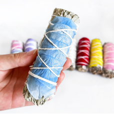 Біла шавлія для обкурювання + блакитні пелюстки троянд