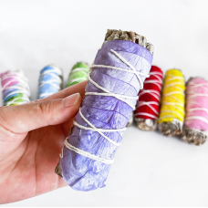 Біла шавлія для обкурювання + бузкові пелюстки троянд