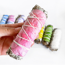 Біла шавлія для обкурювання + рожеві пелюстки троянд