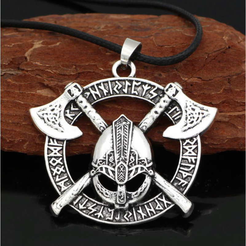 Кулон Дві сокири білий метал Кулон Дві сокири білий метал