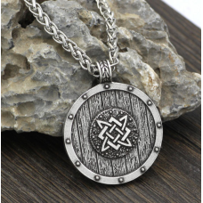 Кулон Квадрат Сварога білий метал