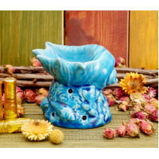 Аромалампа керамічна Мушля Блакитна