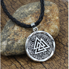 Кулон Вогняний Тріксель білий метал