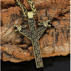 Кулон Альгіз жовтий метал