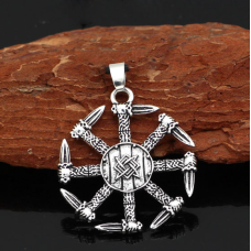 Кулон Коловрат білий метал