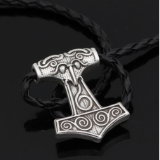 Кулон Молот Тора білий метал
